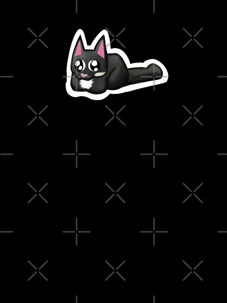 Tuxedo Cat | Black and White | No Thoughts Head Empty | Meme Lover by TurmericDesignC