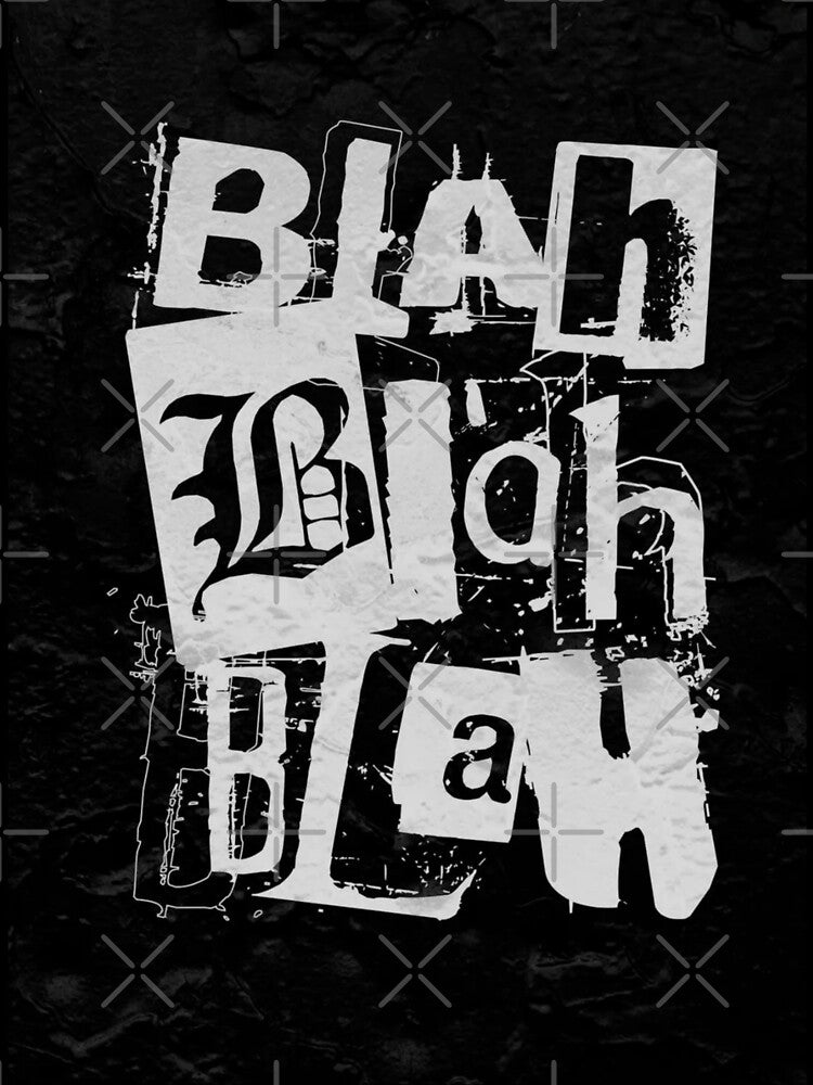 Blah Blah Blah – Ransom Collage Type by Adronia