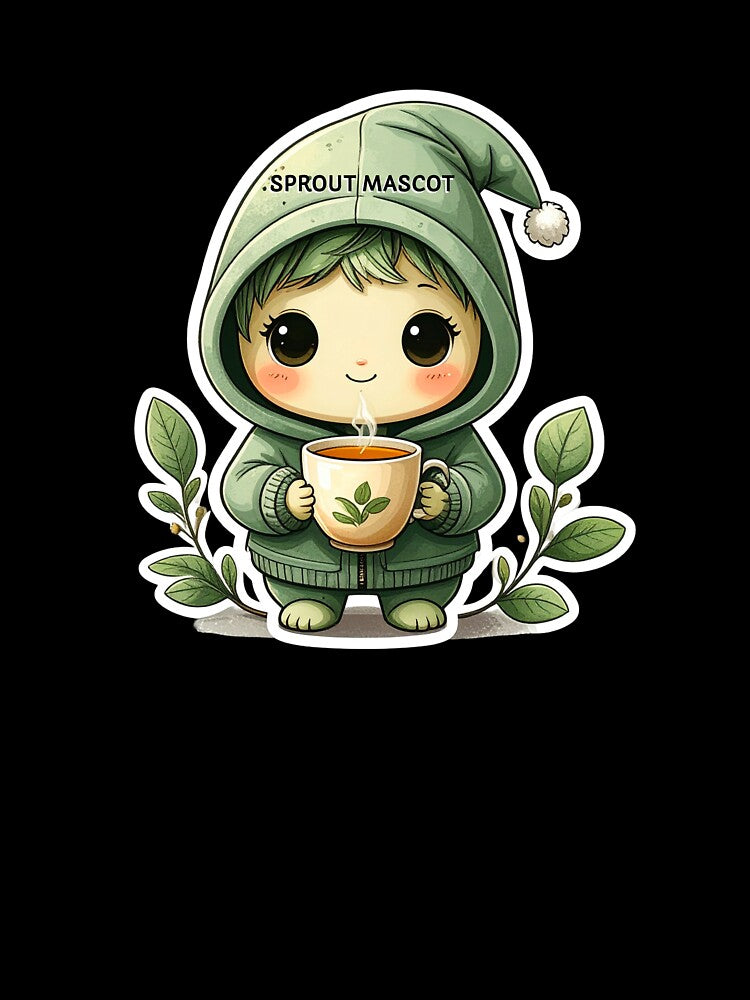Sprout in a Hoodie • Cute Plant Mascot by CuteComfyClub