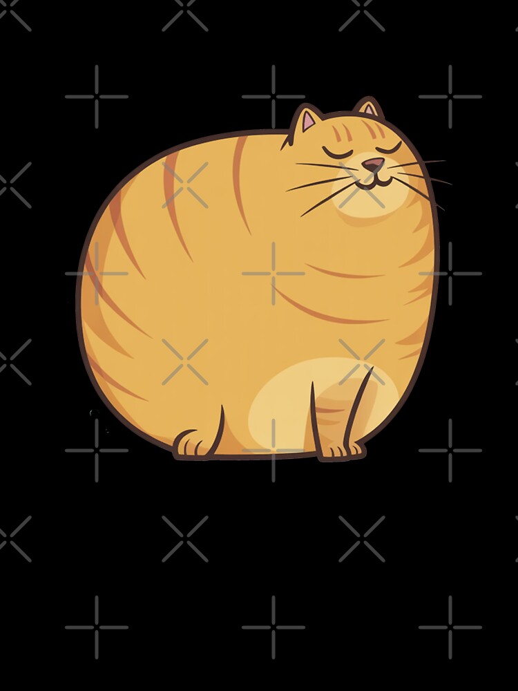 Chubby Orange Cat Absolute Unit Art by MonkiFlipp