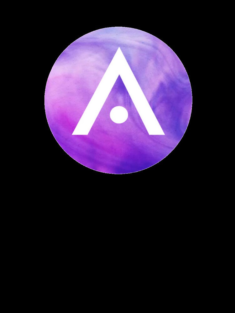 Bright Purple Watercolor Aveda Logo by Dalaura