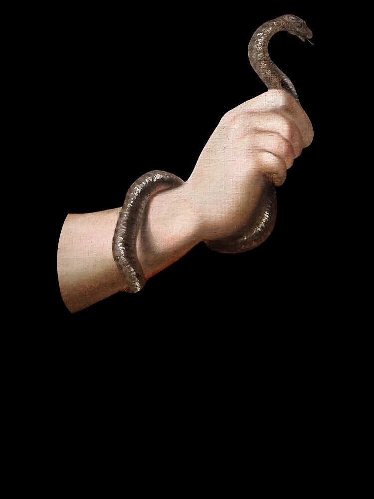 Renaissance hand with snake by elinaarbidane