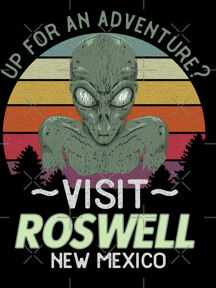 Funny Roswell New Mexico Tourism Vintage Alien Sunset by kiwi91