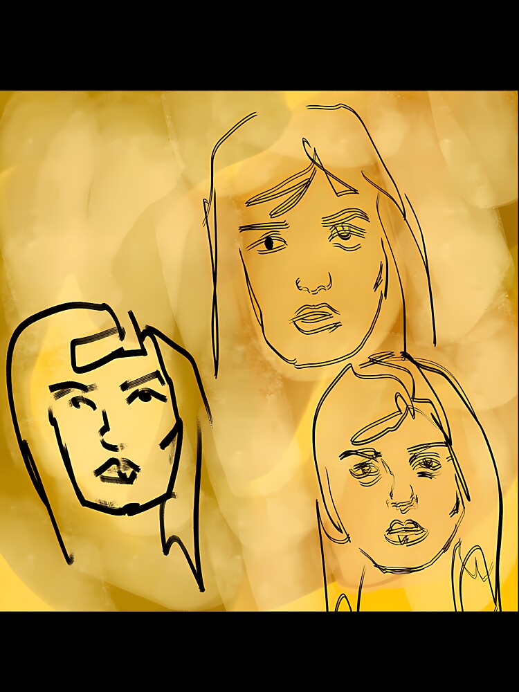 Expressive Abstract Sketches Weirdcore Art by rxwnubpjarb76