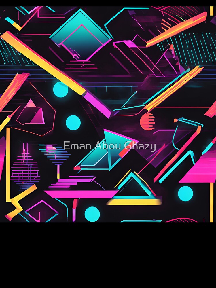 Vibrant Geometric Background by Eman Abou Ghazy