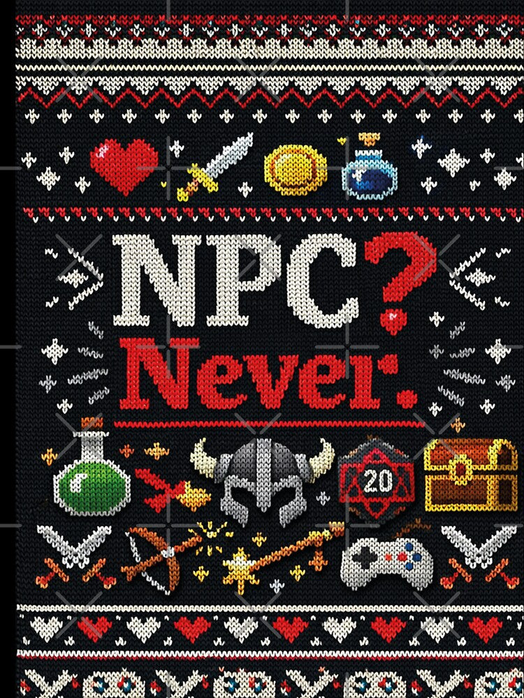 NPC Never Pro Gamer Cosplay Knitted Design by Mauswohn