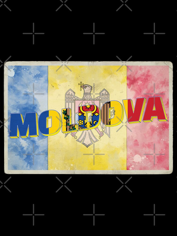Moldova Vintage style retro souvenir by DeveloperProp0
