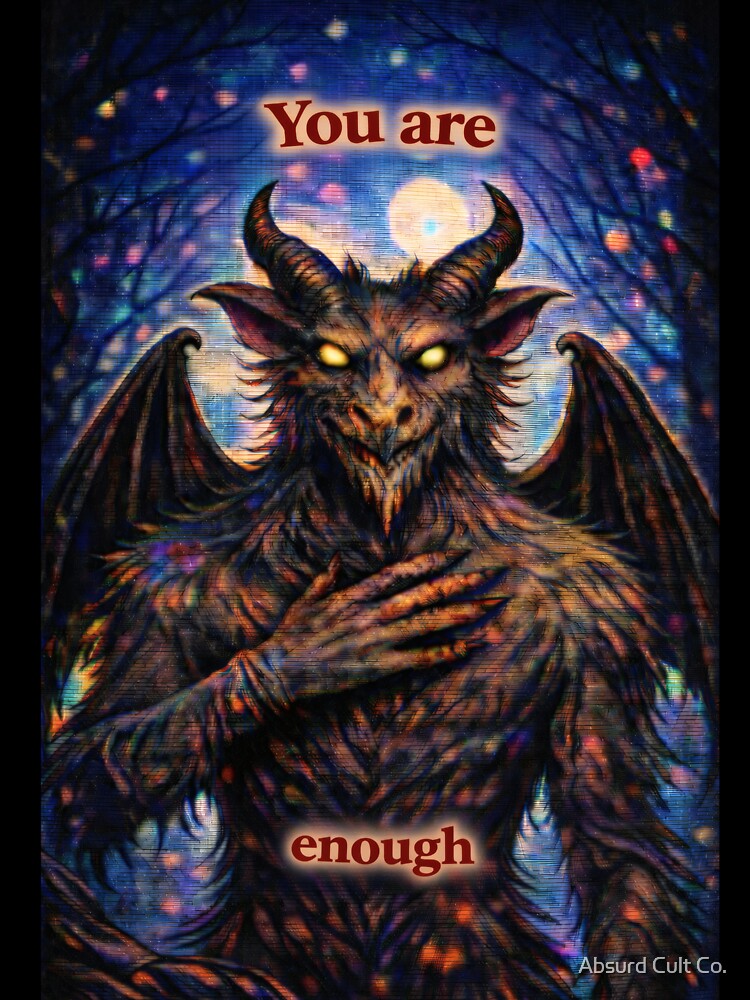Title: Jersey Devil – "You Are Enough" – Cursed Affirmation by Absurd Cult Co.