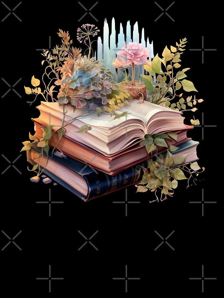 Bookish whispers, Book aesthetic, booklovers, floral book, reading books, i love books, reading addiction, reading addiction, one more chapter by Mateusz Majcherek