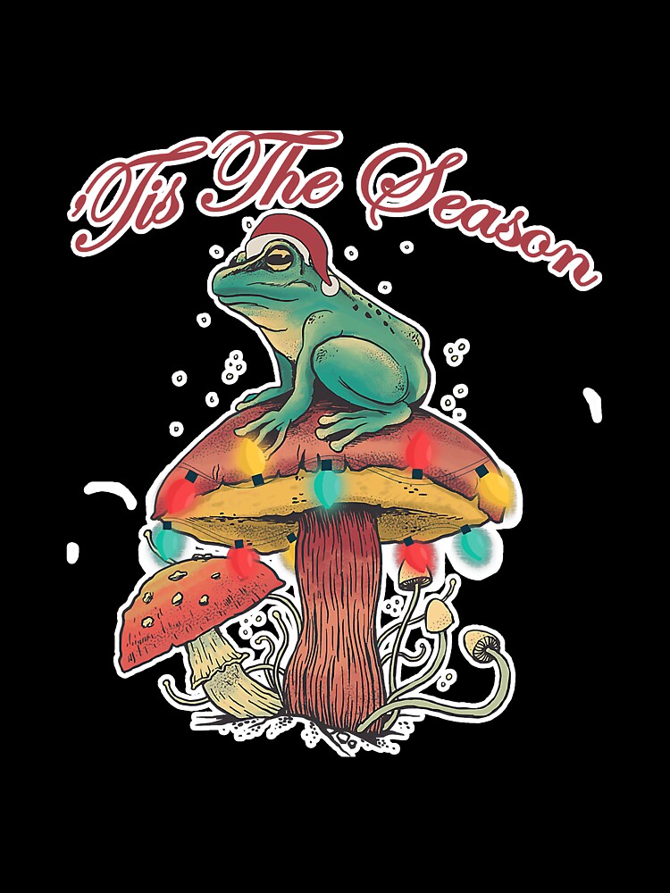Cottagecore Christmas Frog Sitting On by NeverLoseSF