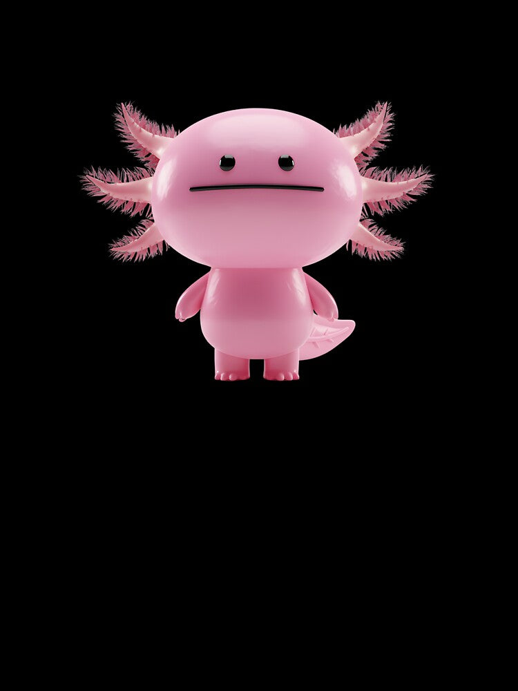 Stay Cool Pink Axolotl - Cute Kawaii Salamander Art by HumTumMe