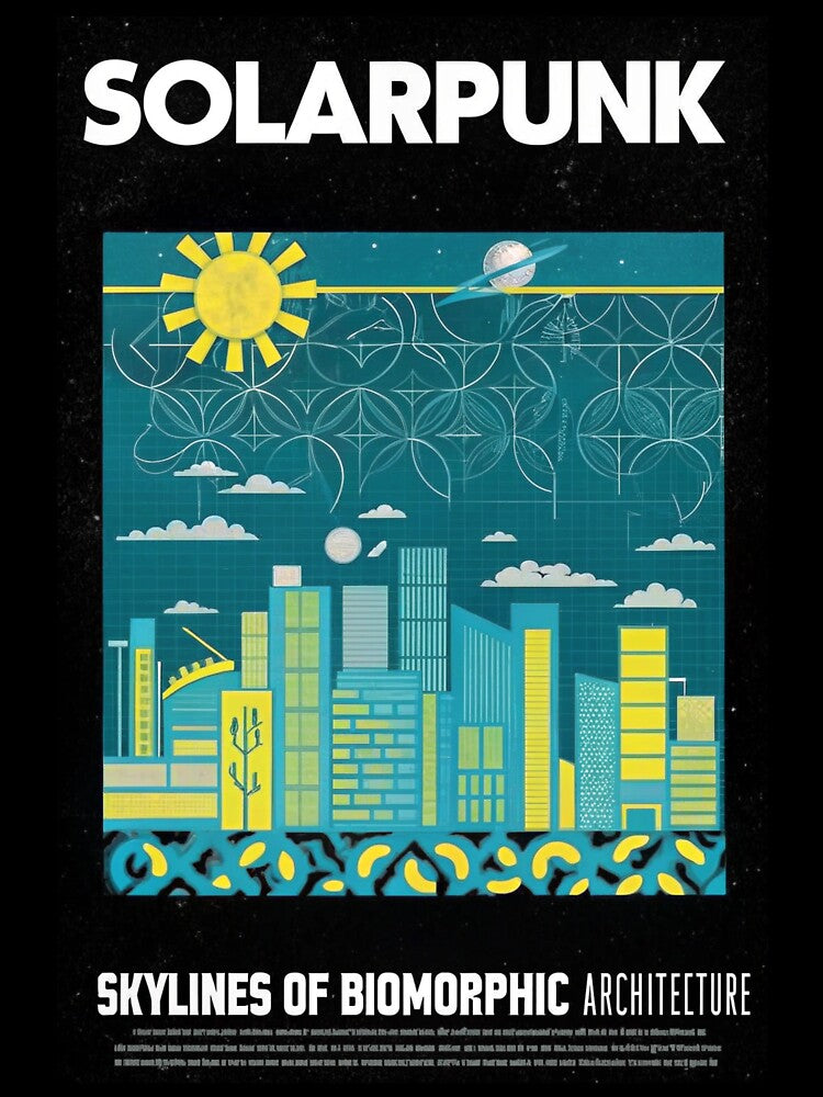 Solarpunk: Biomorphic Architecture Skyline by Raw-Ink