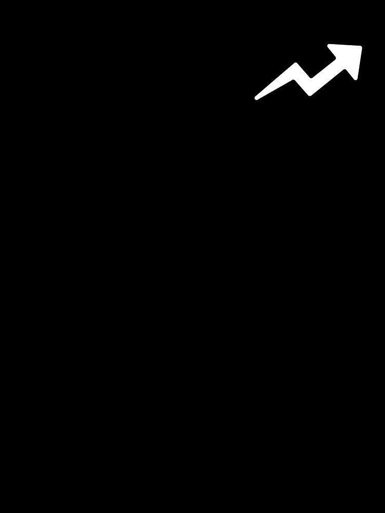 TRENDING UP ARROW (WHITE) by Top10Designs