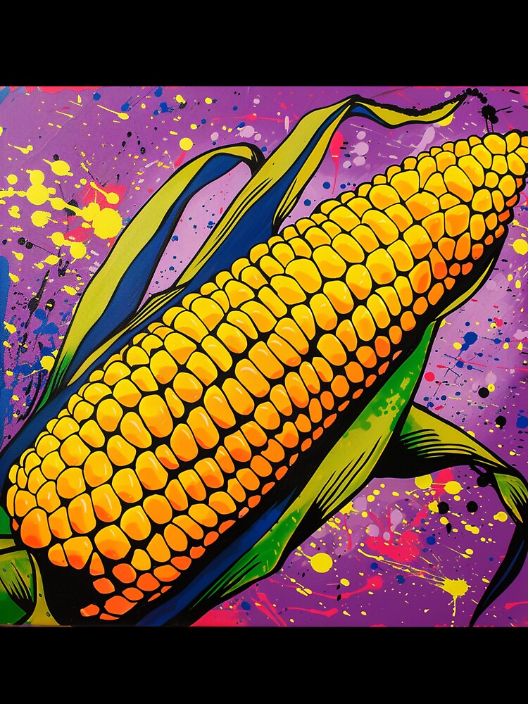 Corn Cob Pop Art 2 by AstroRisq