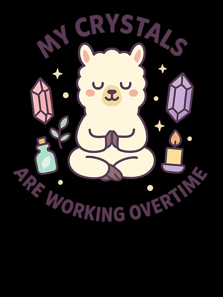 Crystal Healing Llama by RestAndRage