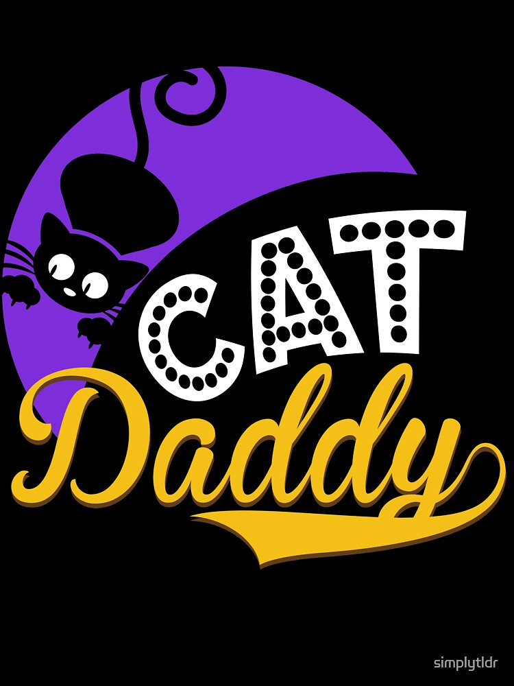 Cat Daddy Shirt for Men Vintage Style Gift by simplytldr