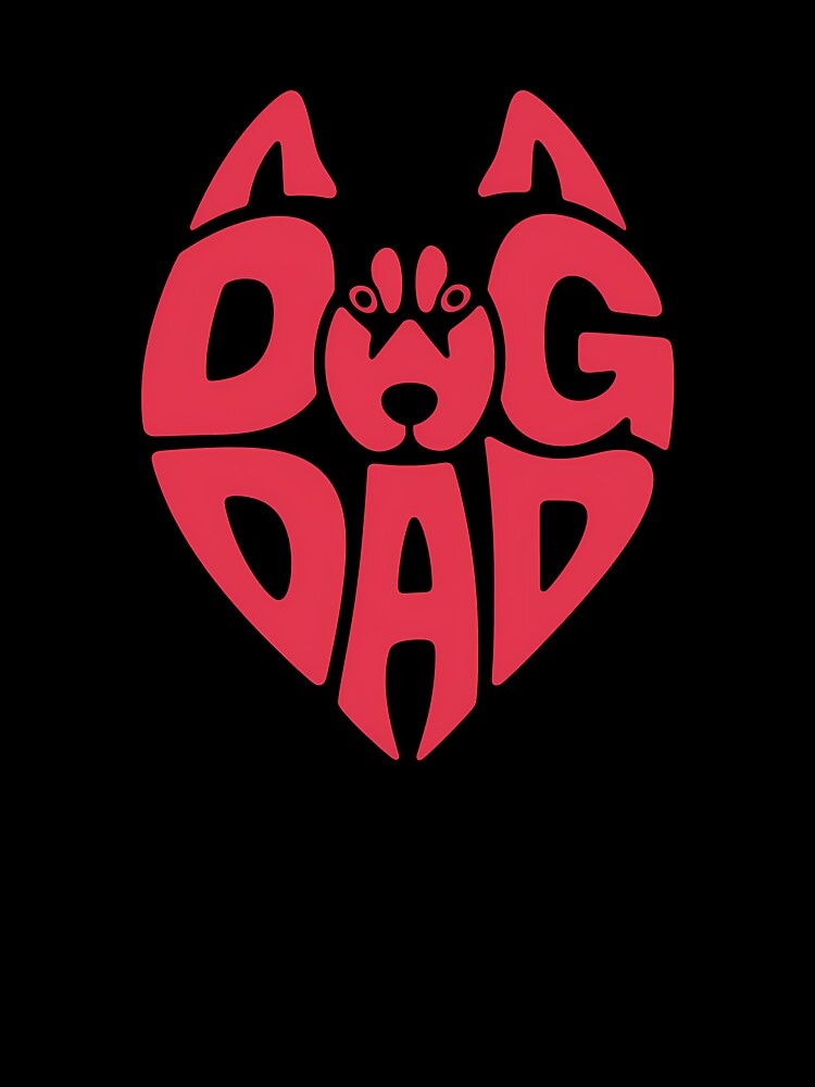 Proud Dog Dad Heart Logo by Philippa Shop