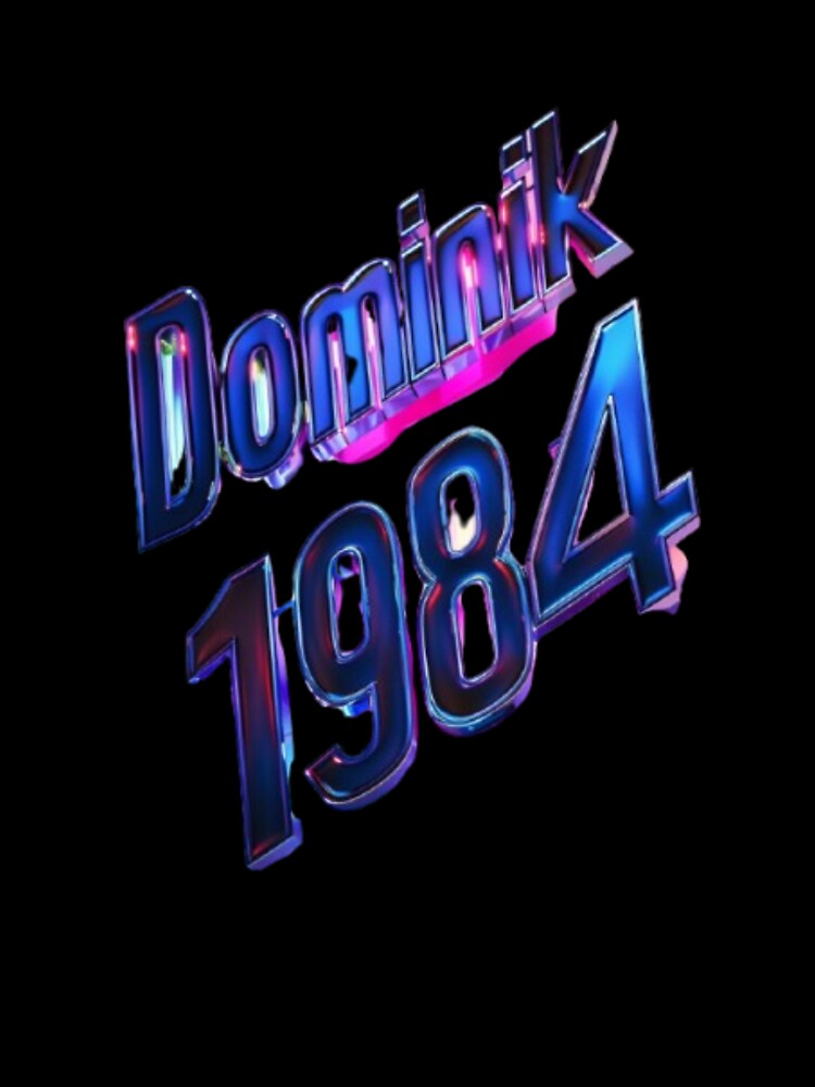 Dominik 1984 – Neon Noir Chrome by AlexLineArt