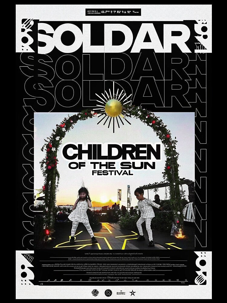 Soldar Children of the Sun Solarpunk Festival Design by Raw-Ink