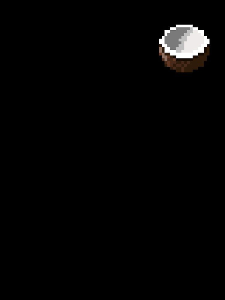 Pixel Coconut Slice - pixel food art by LittleFoodShop