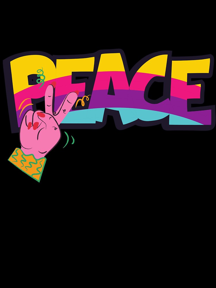 Peace and Love Retro Hippie by Taleahsdesigns