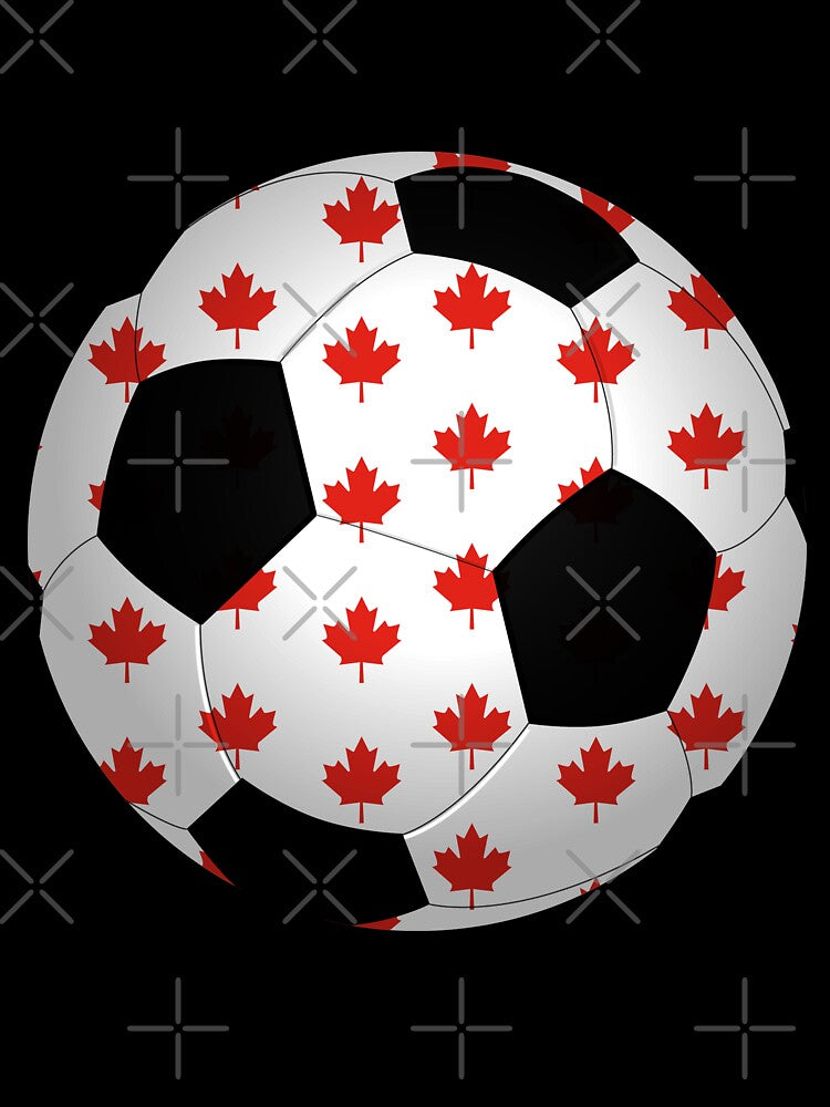 Soccer, Canadian soccer design, Canada Flag by marosharaf