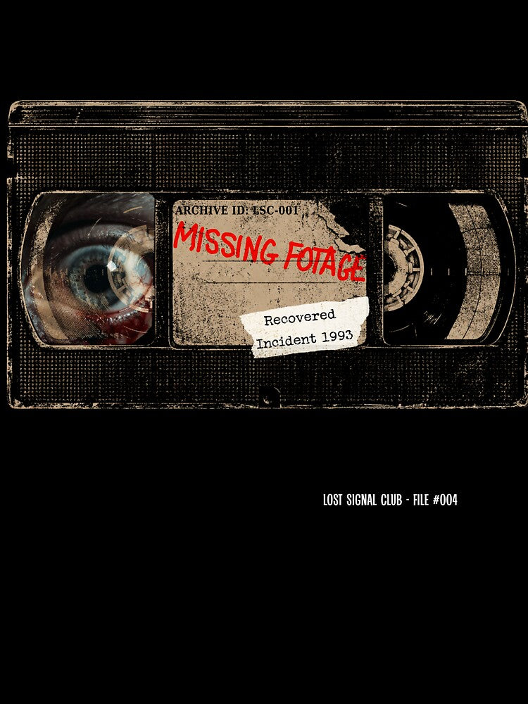 Lost Signal Club File 005 Missing Footage VHS Horror Tape by Pavelus