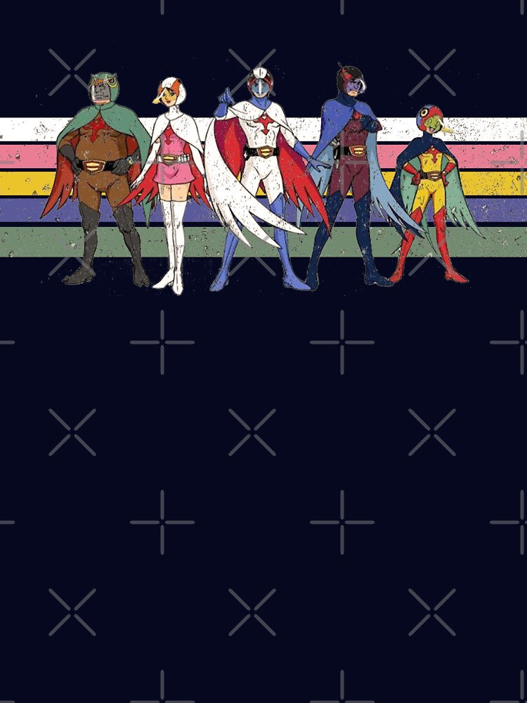 G Force Battle of the Planets Retro Stripe by Surfer Dave Designs