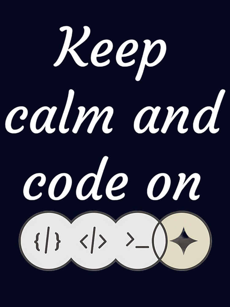 Stay Focused and Code On with Our 'Keep Calm and Code On' T-Shirt! by TeeVex