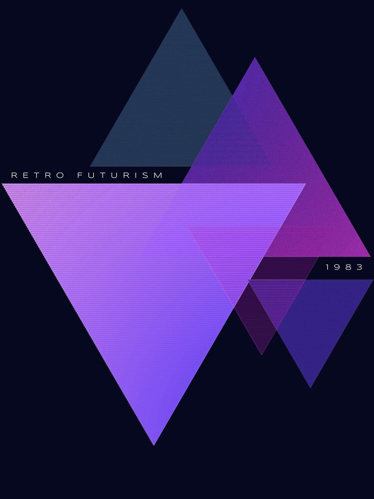 Geometric Triangle Pattern in Retro Futurism by mjamesno
