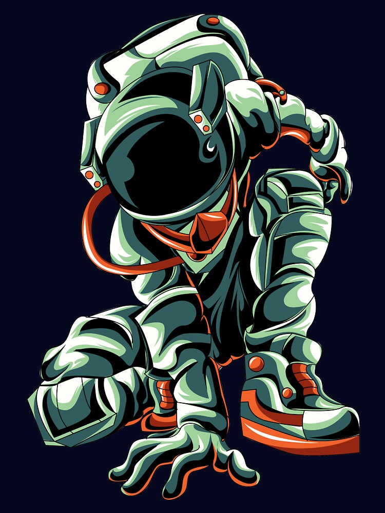 green astronaut by buzwin