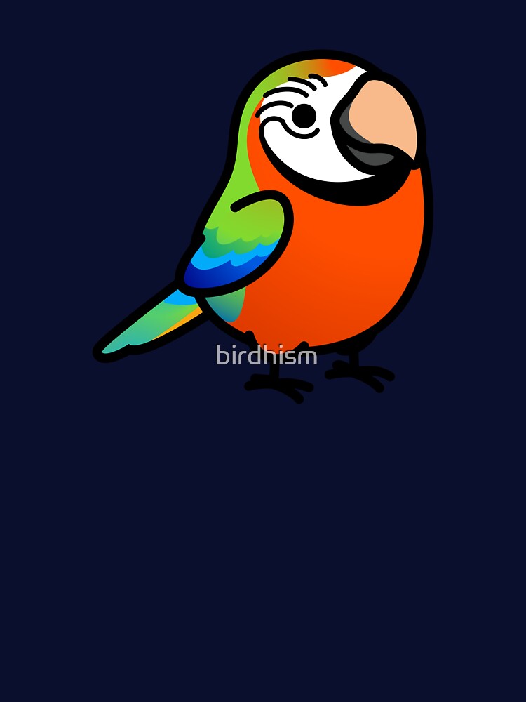 Chubby Harlequin Macaw by birdhism