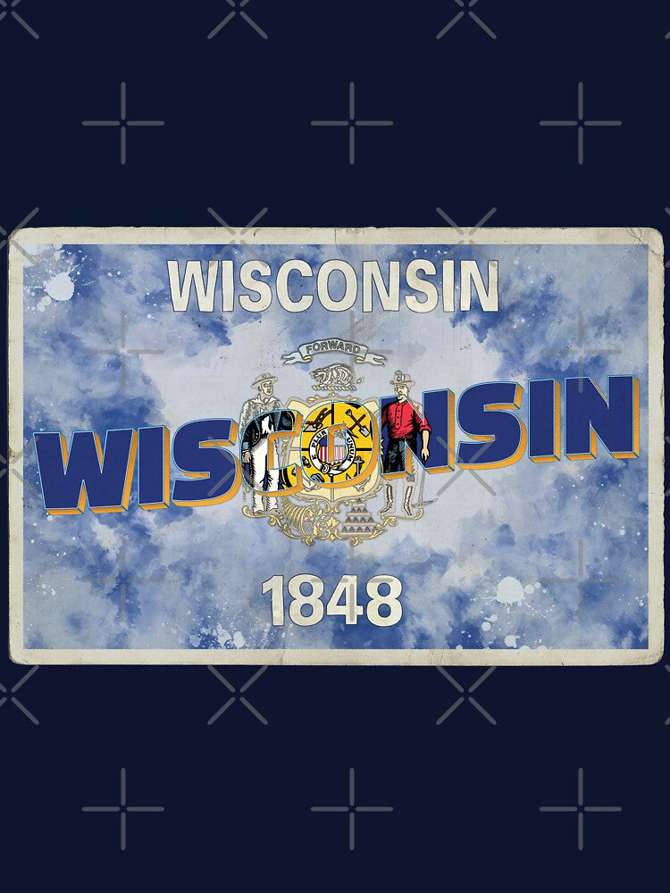 Wisconsin vintage style retro souvenir by DeveloperProp0