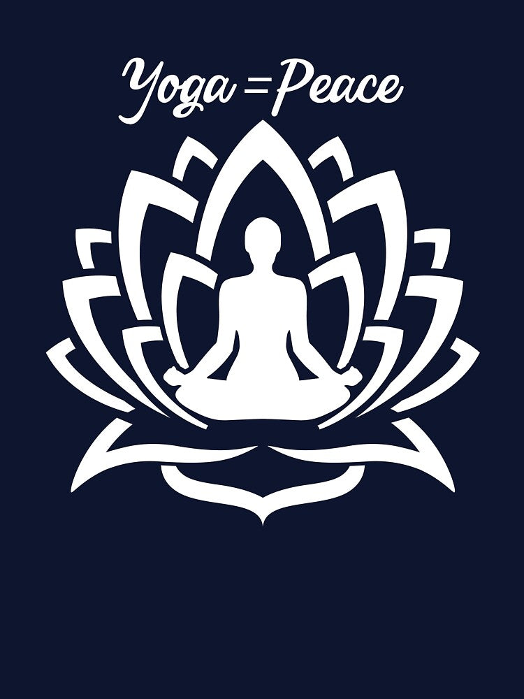 Better living Yoga is Peace by Khushi Graphics