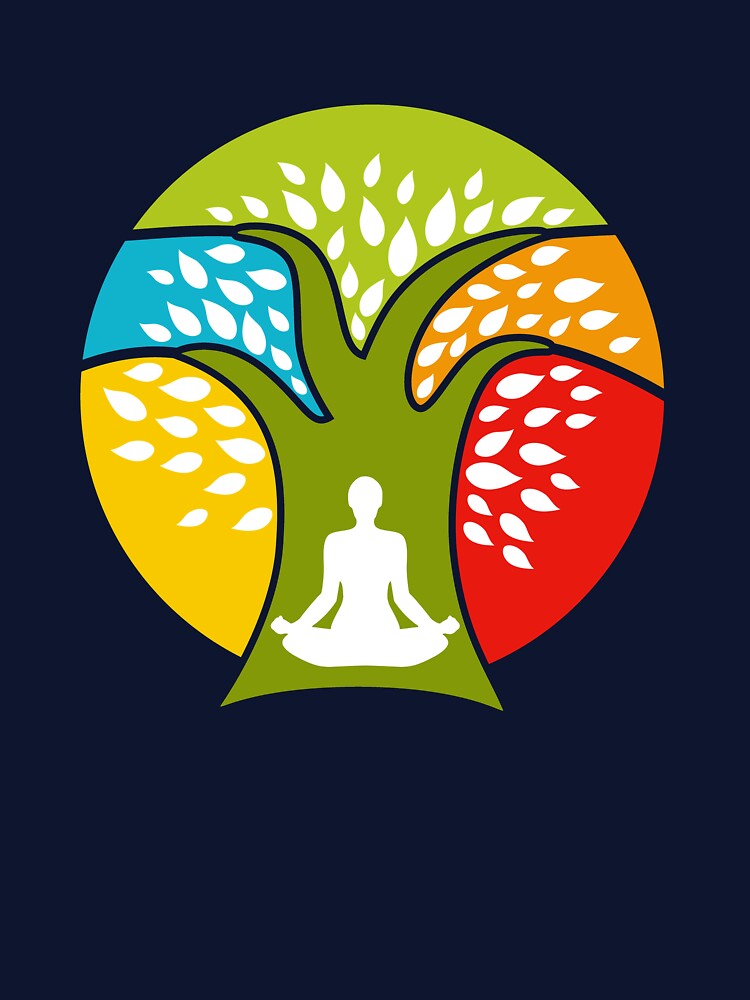 Meditation under Tree Yoga by Khushi Graphics