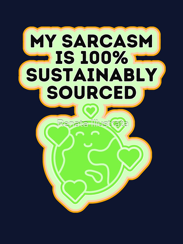 Awesome Sarcasm 70s Style Sarcastic Person by Renata Illustrata