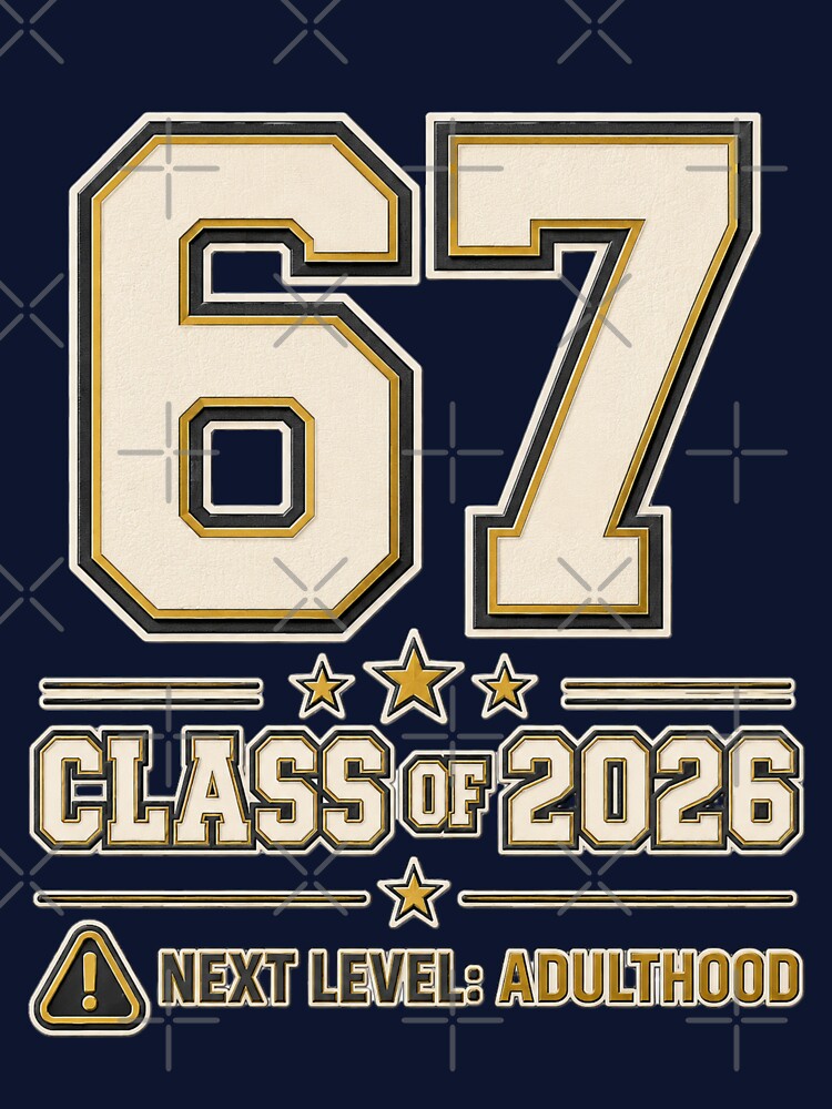 67 Class of 2026 – Next Level: Adulthood Graduation Senior Shirt by Swanny's Custom T-shirt and Gift Designs