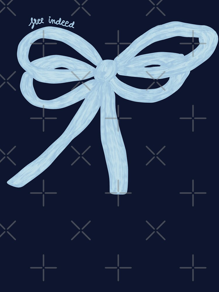 Aesthetic Blue Christian Bow by coastal collective