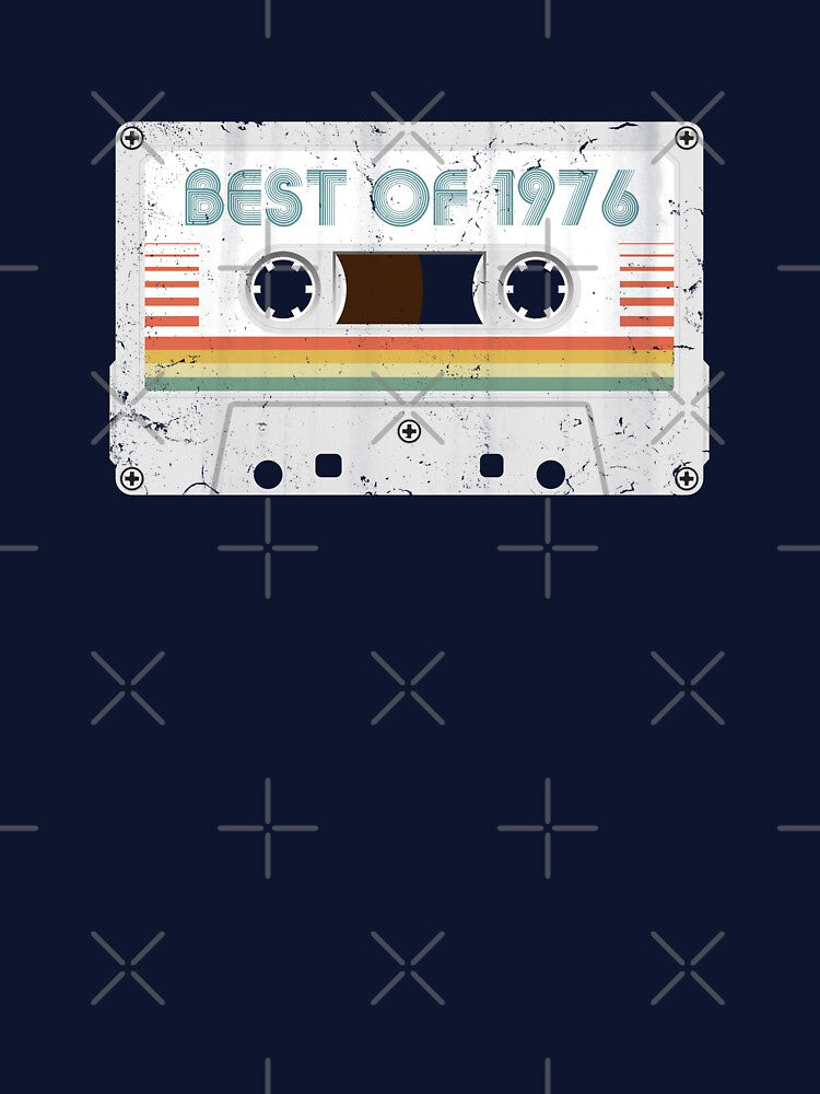 50th Birthday Best of 1976 Cassette Tape Vintage for Gift by RicardoTito