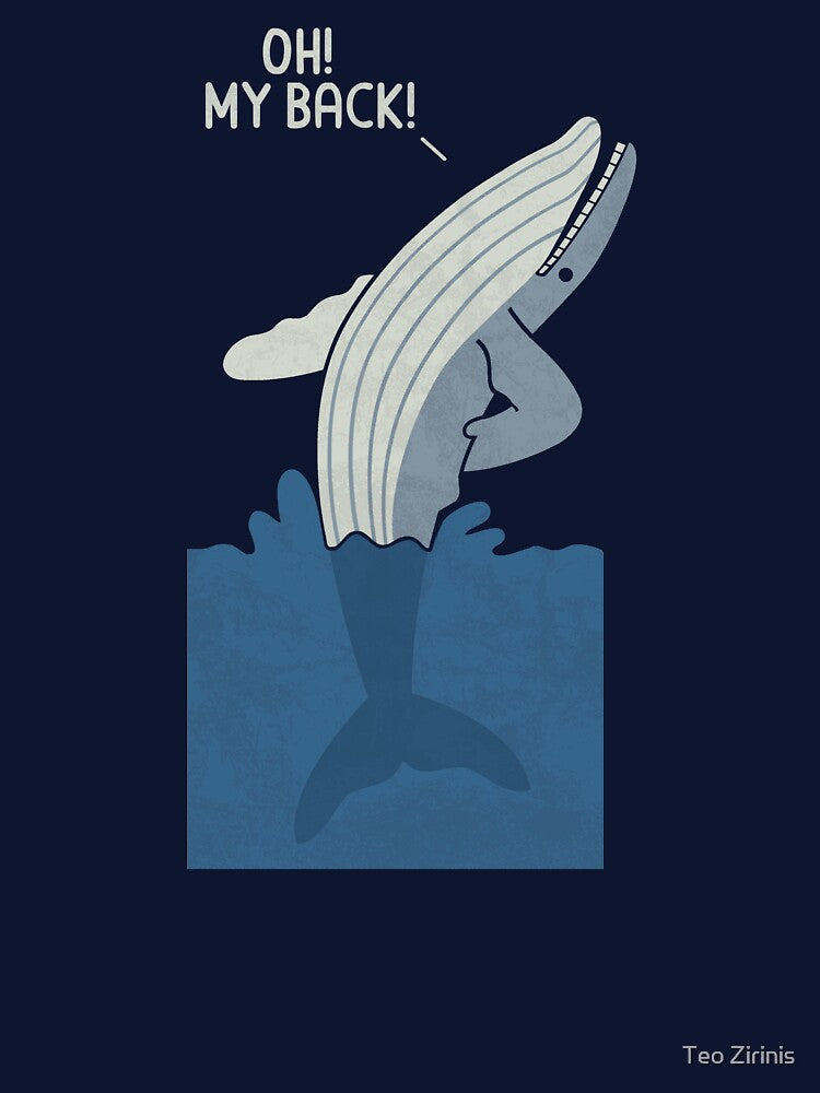 Bad Back Whale by HandsOffMyDinosaur