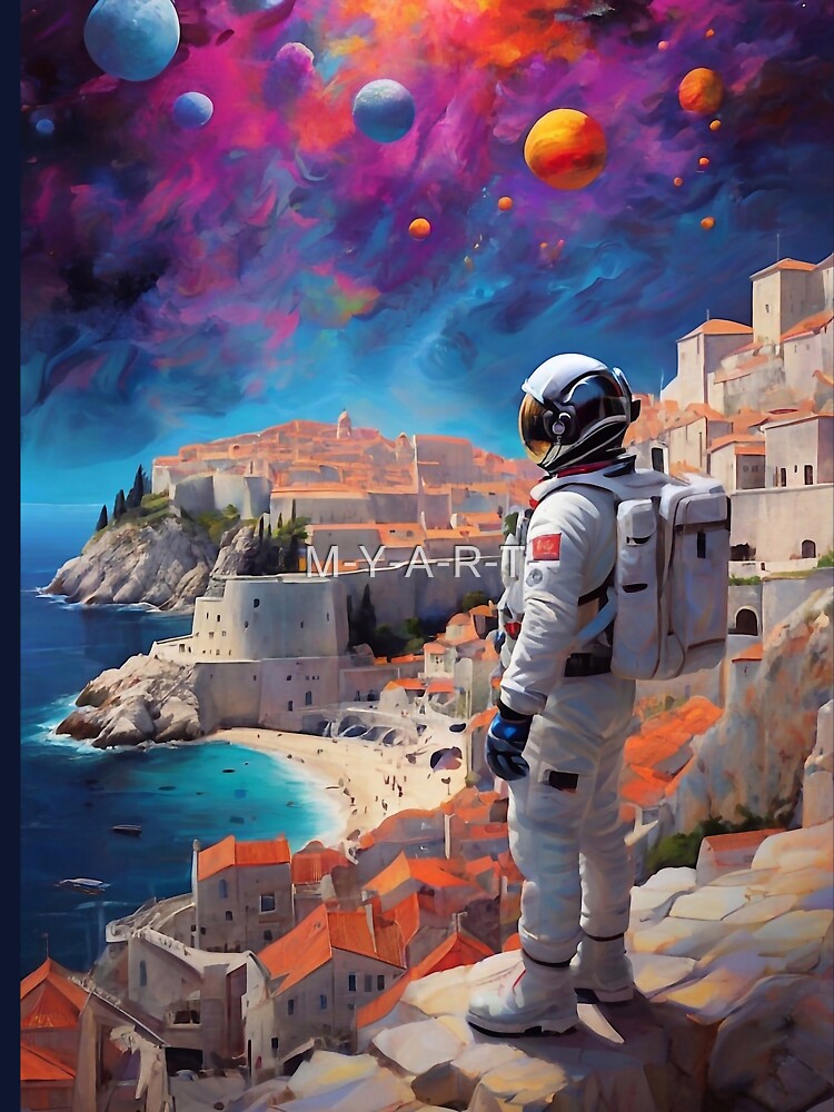 Astronaut in surreal space by M-Y-A-R-T-