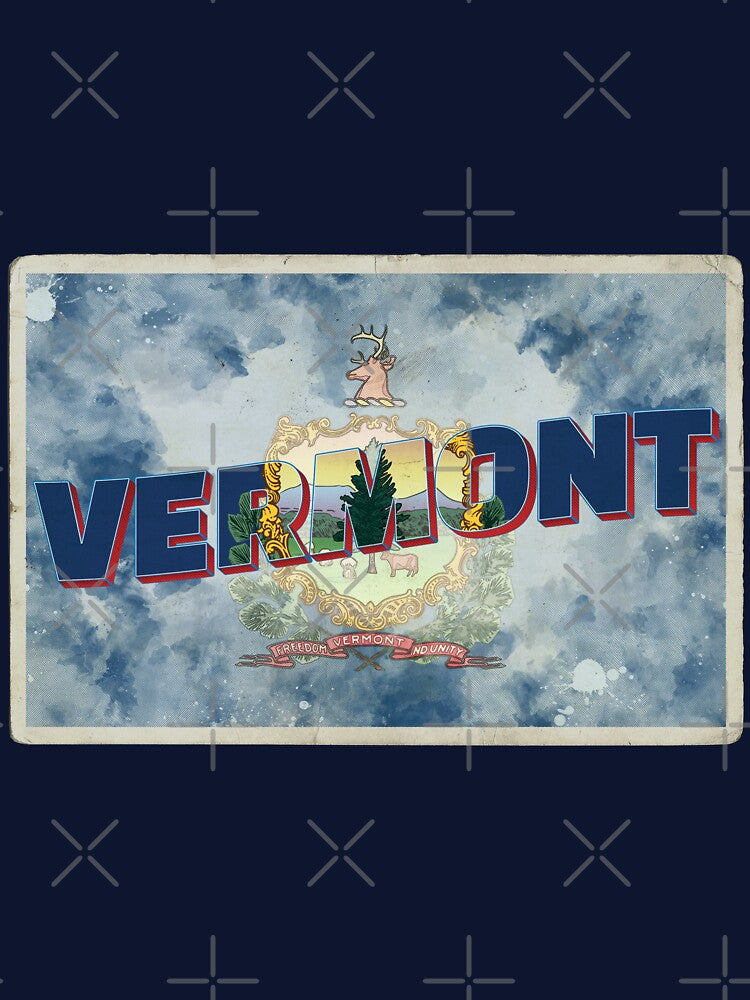 Vermont vintage style retro souvenir by DeveloperProp0