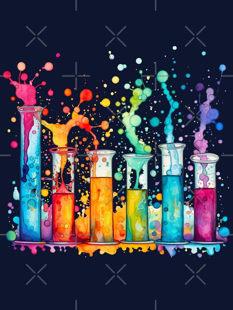 Watercolor Science-Chemistry Test Tubes by GrinGalore