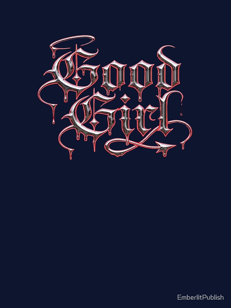 Good Girl Gothic Devil Typography by EmberlitPublish