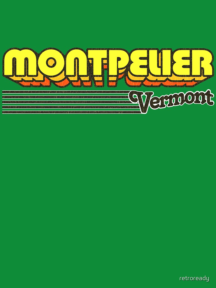 Montpelier, Vermont | Retro Stripes by retroready