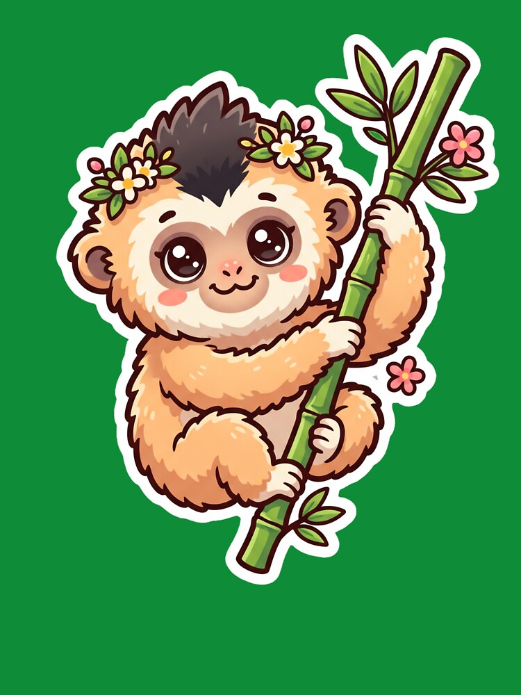 Hainan Gibbon Cute Kawaii | Endangered Primate by redsharkuk