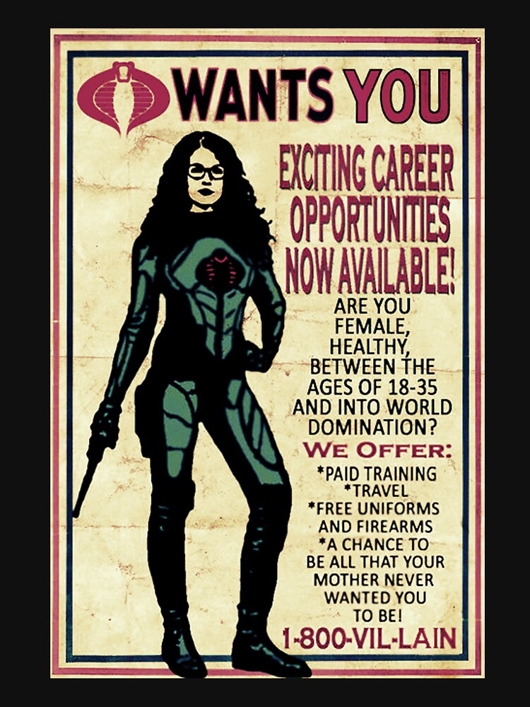Cobra Recruiting poster Featuring the Baroness (G.I. Joe) by riogirl9909