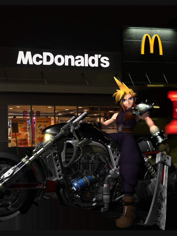 Final Fantasy Cloud McDonalds by tridux