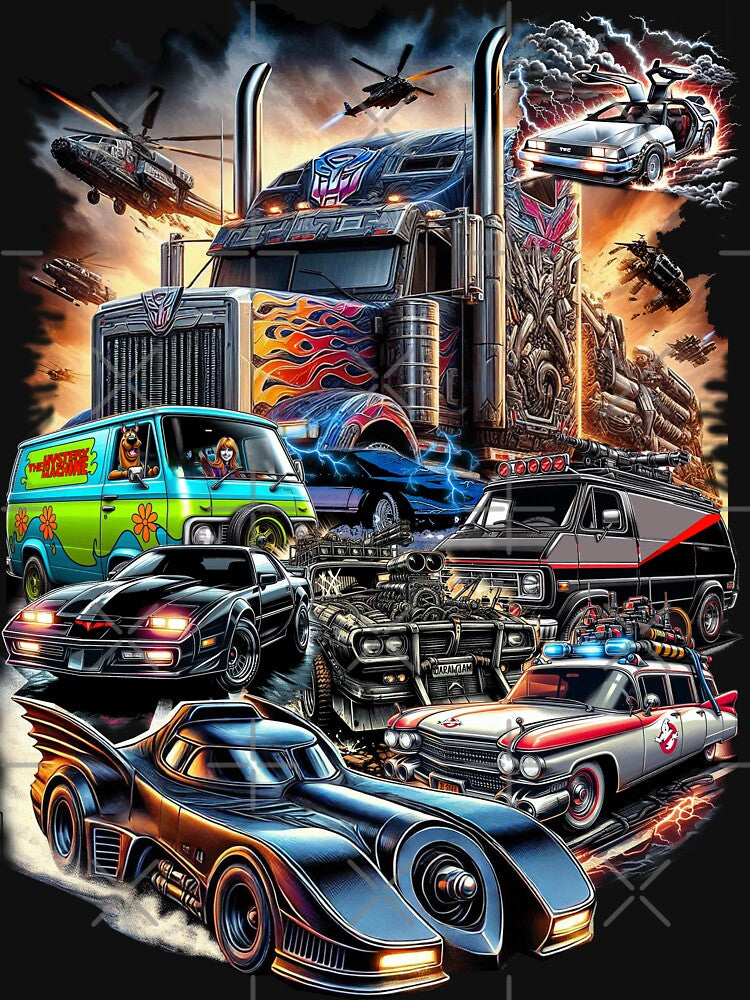 80s cars by American Artist Designs