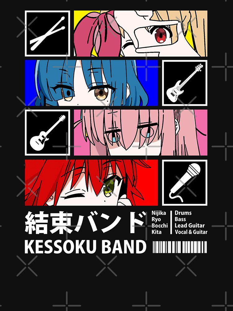 BOCCHI THE ROCK! - Kessoku Band by RedoneDesignART ⭐⭐⭐⭐⭐